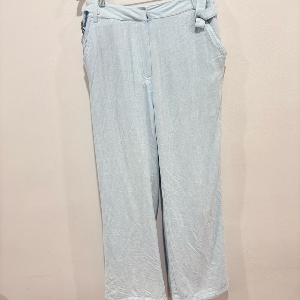 Naked wardrobe Light Blue Wide-Leg Pants